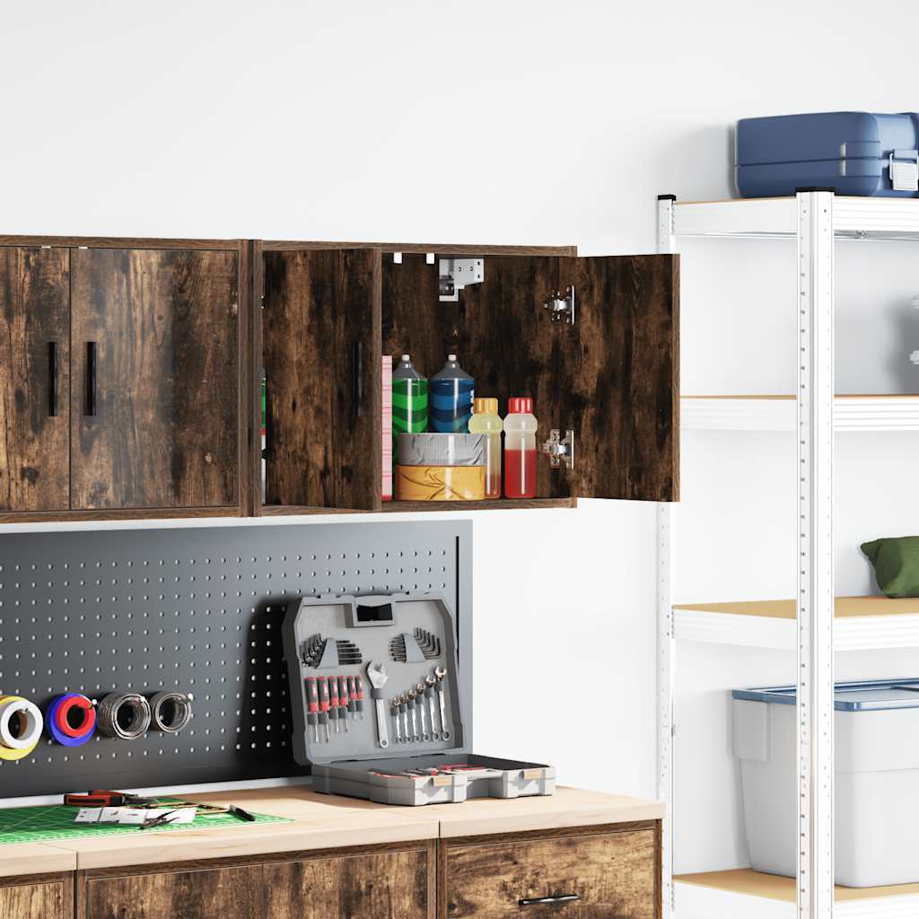 Garagewandkast bewerkt hout gerookt eiken is nu te koop bij PeponiXL, paradijselijk wonen!