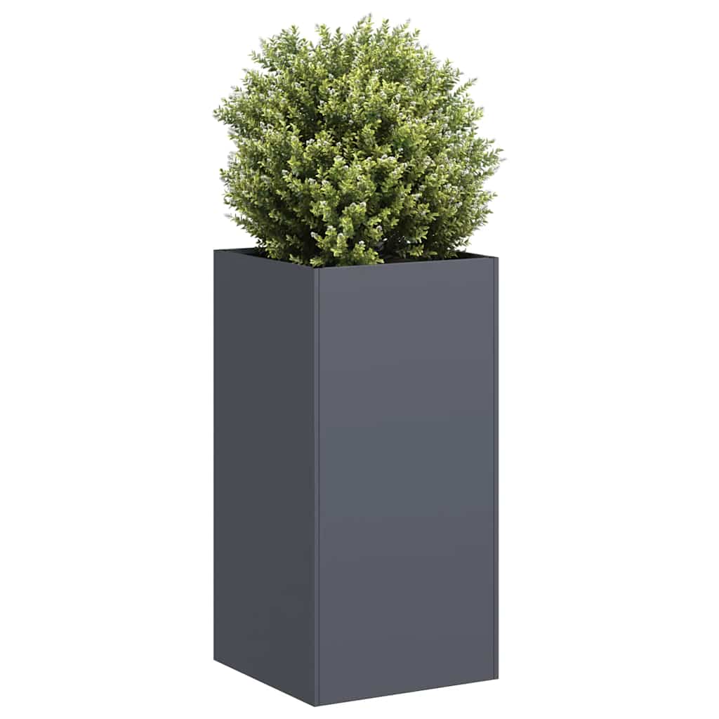 Plantenbak 40x40x80 cm koudgewalst staal antracietkleurig is nu te koop bij PeponiXL, paradijselijk wonen!