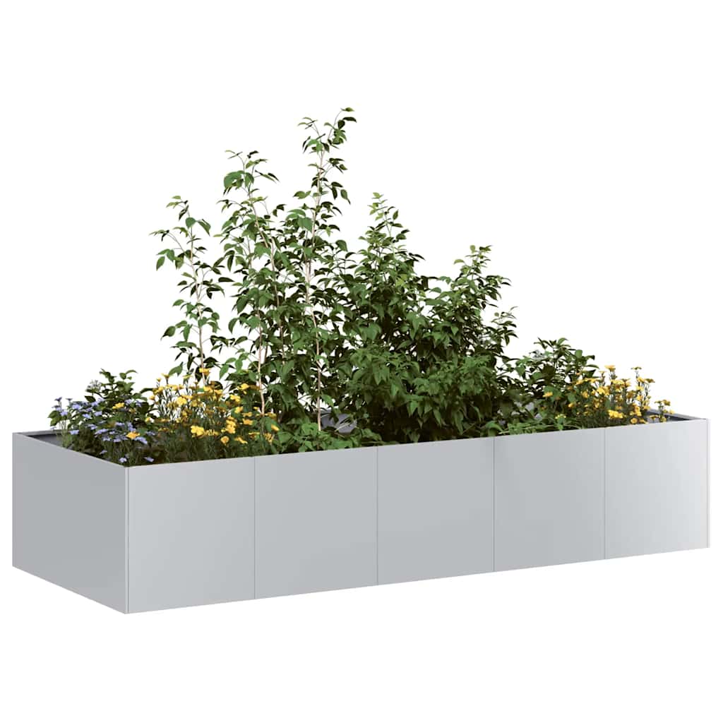 Plantenbak 200x80x40 cm gegalvaniseerd staal is nu te koop bij PeponiXL, paradijselijk wonen!