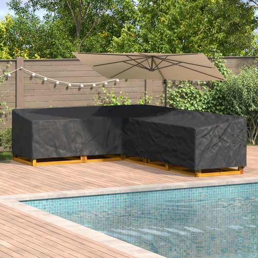 Meubelhoes Zwart 355 x 275 x 80 cm 210D Oxford Stof is nu te koop bij PeponiXL, paradijselijk wonen!