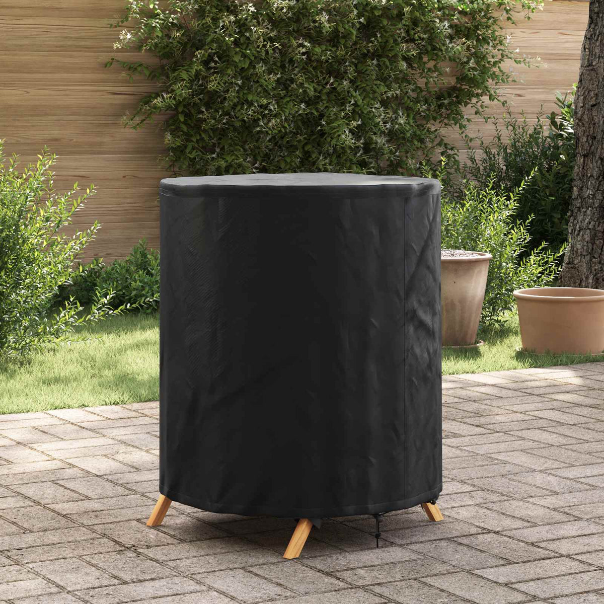 Tafel Dek Effen Zwart 62 x 62 x 70 cm Stof is nu te koop bij PeponiXL, paradijselijk wonen!
