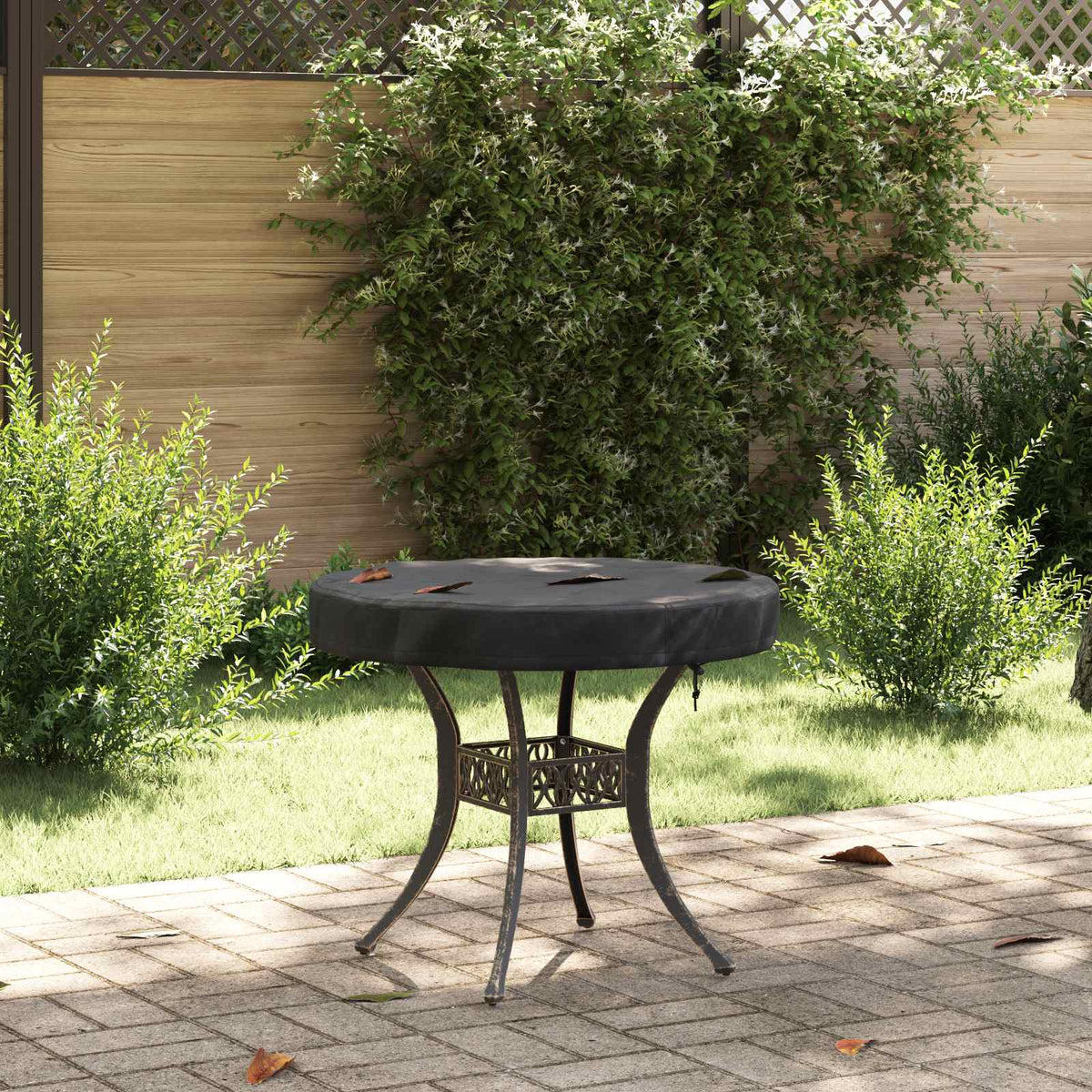 Buiten Tafel Hoes Zwart 62 x 62 x 10 cm 210D Oxford Stof is nu te koop bij PeponiXL, paradijselijk wonen!