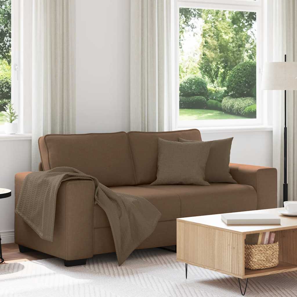 2-zitsbank bruin 180x77x82 cm stof is nu te koop bij PeponiXL, paradijselijk wonen!