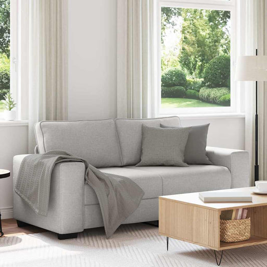 vidaXL 2-zitsbank Wolkengrijs 180x77x82 cm Stof
