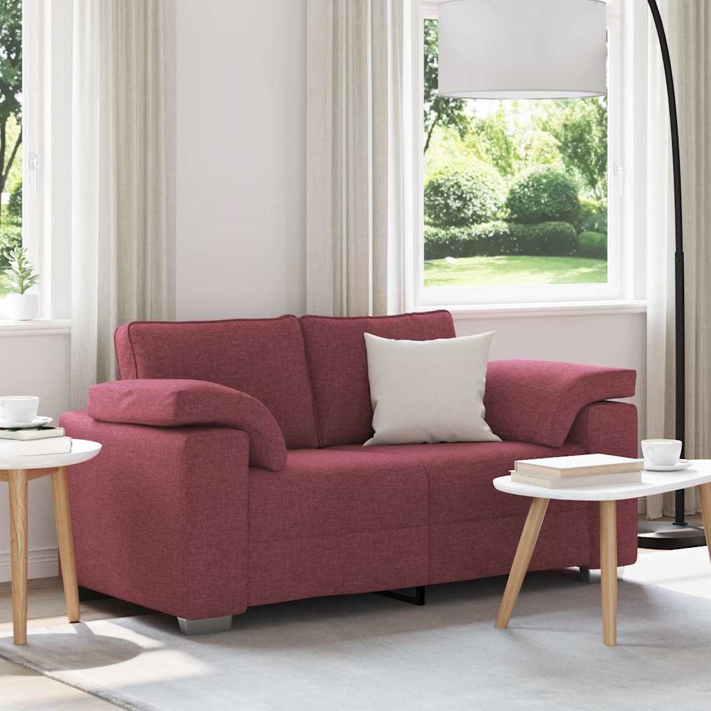 Loveseat Wijnrood 160 cm Stof is nu te koop bij PeponiXL, paradijselijk wonen!