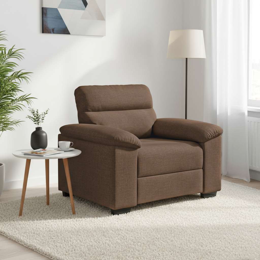 vidaXL Sofastoel Bruin 100x81x84 cm Stof