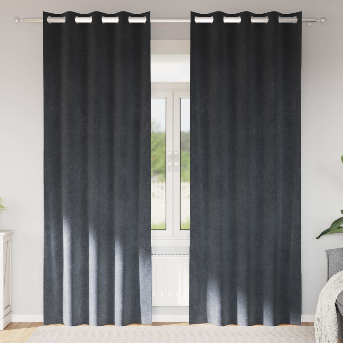 Verduisterende gordijnen 2 pcs Lichtgrijs 140 x 260 cm Fluweel is nu te koop bij PeponiXL, paradijselijk wonen!
