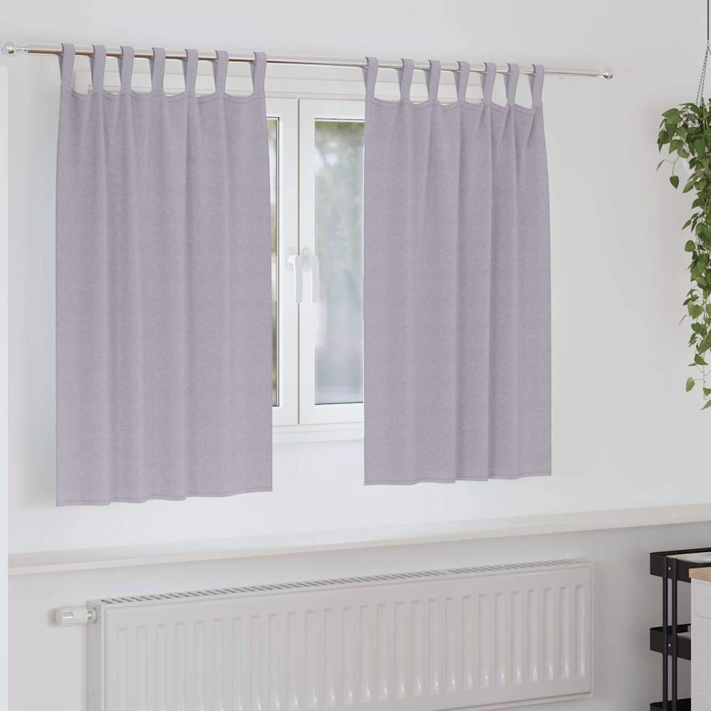 Zwart-out Gordijnen met Ringen 2 pcs Metaalgrijs 140 x 140 cm is nu te koop bij PeponiXL, paradijselijk wonen!