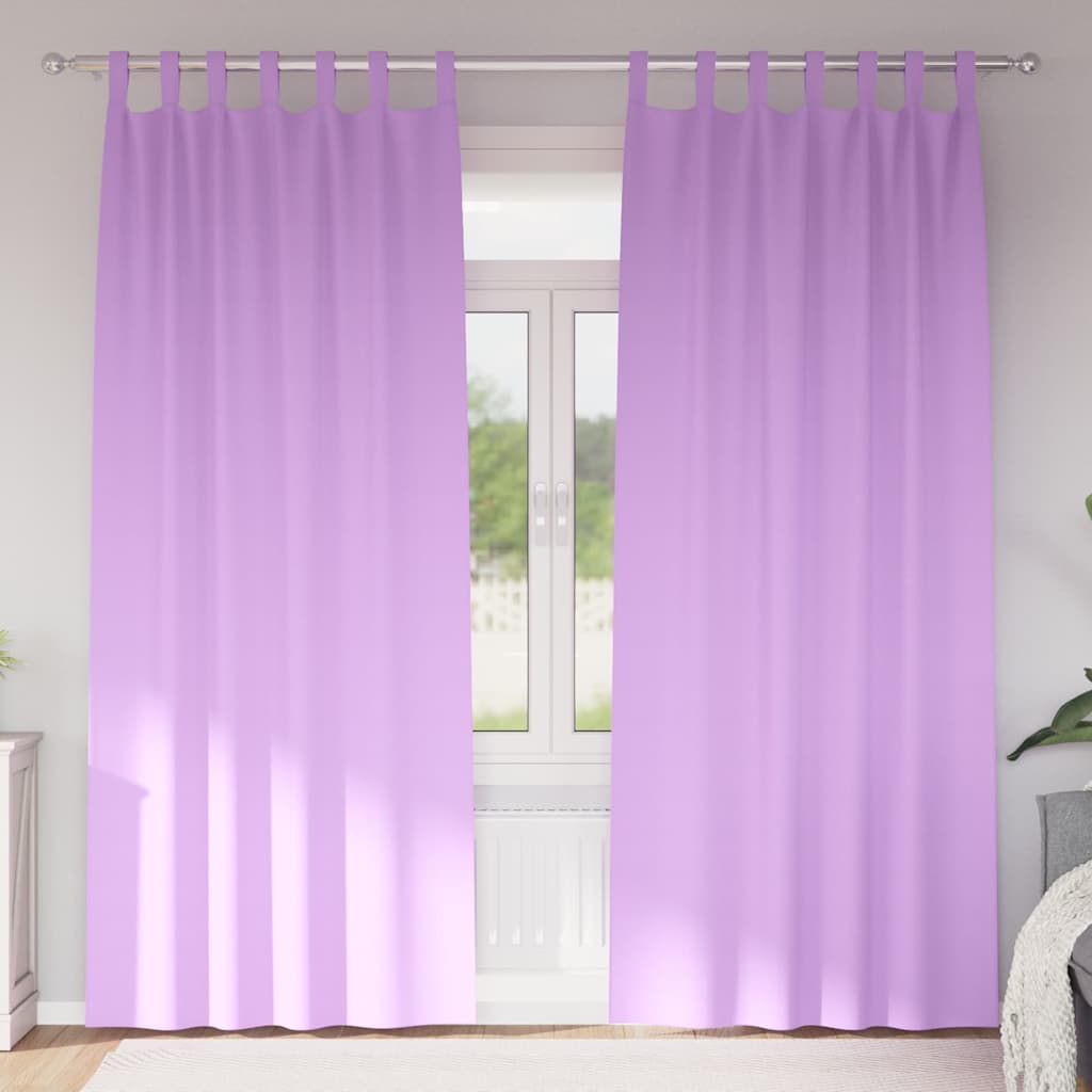 Zwart-out Gordijnen met Ringen 2 pcs Paars 225 x 140 cm is nu te koop bij PeponiXL, paradijselijk wonen!