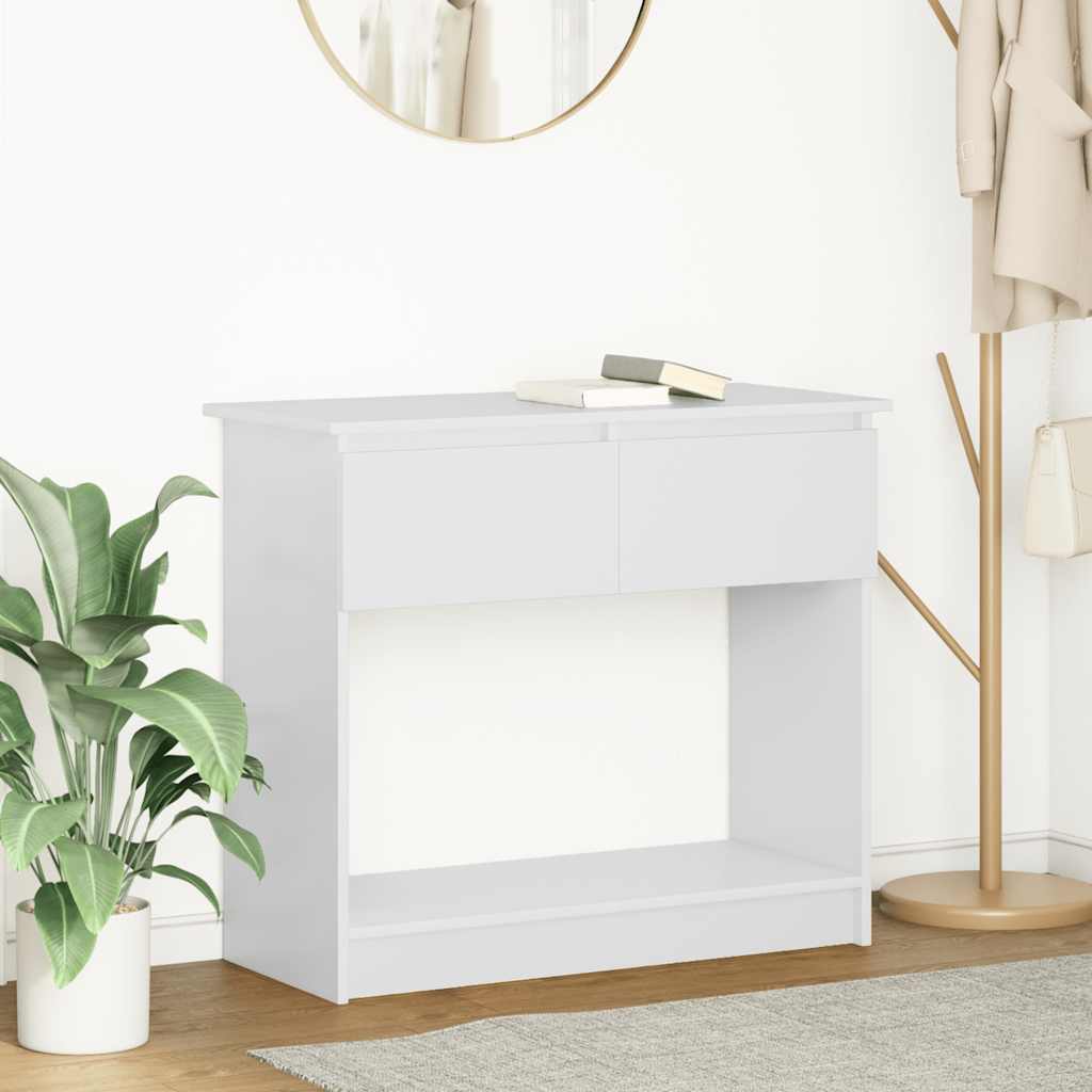Wandtafel met lades 85,5x38,5x74,5 cm wit is nu te koop bij PeponiXL, paradijselijk wonen!