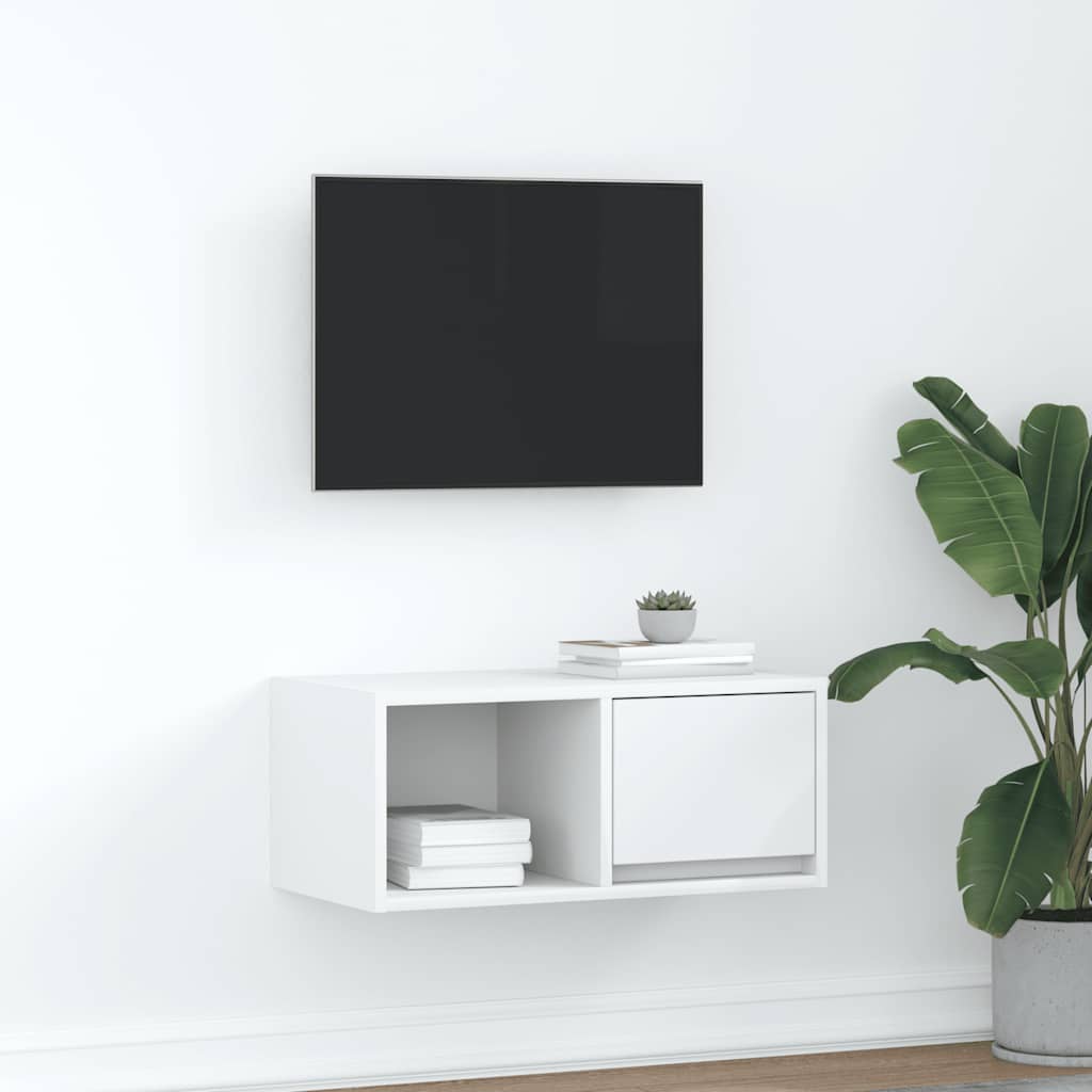 Tv-meubel 60x31x25,5 cm bewerkt hout wit is nu te koop bij PeponiXL, paradijselijk wonen!
