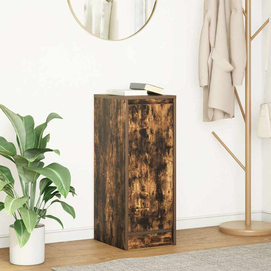 Dressoir 29,5x34x76 cm bewerkt hout gerookt eikenkleurig is nu te koop bij PeponiXL, paradijselijk wonen!