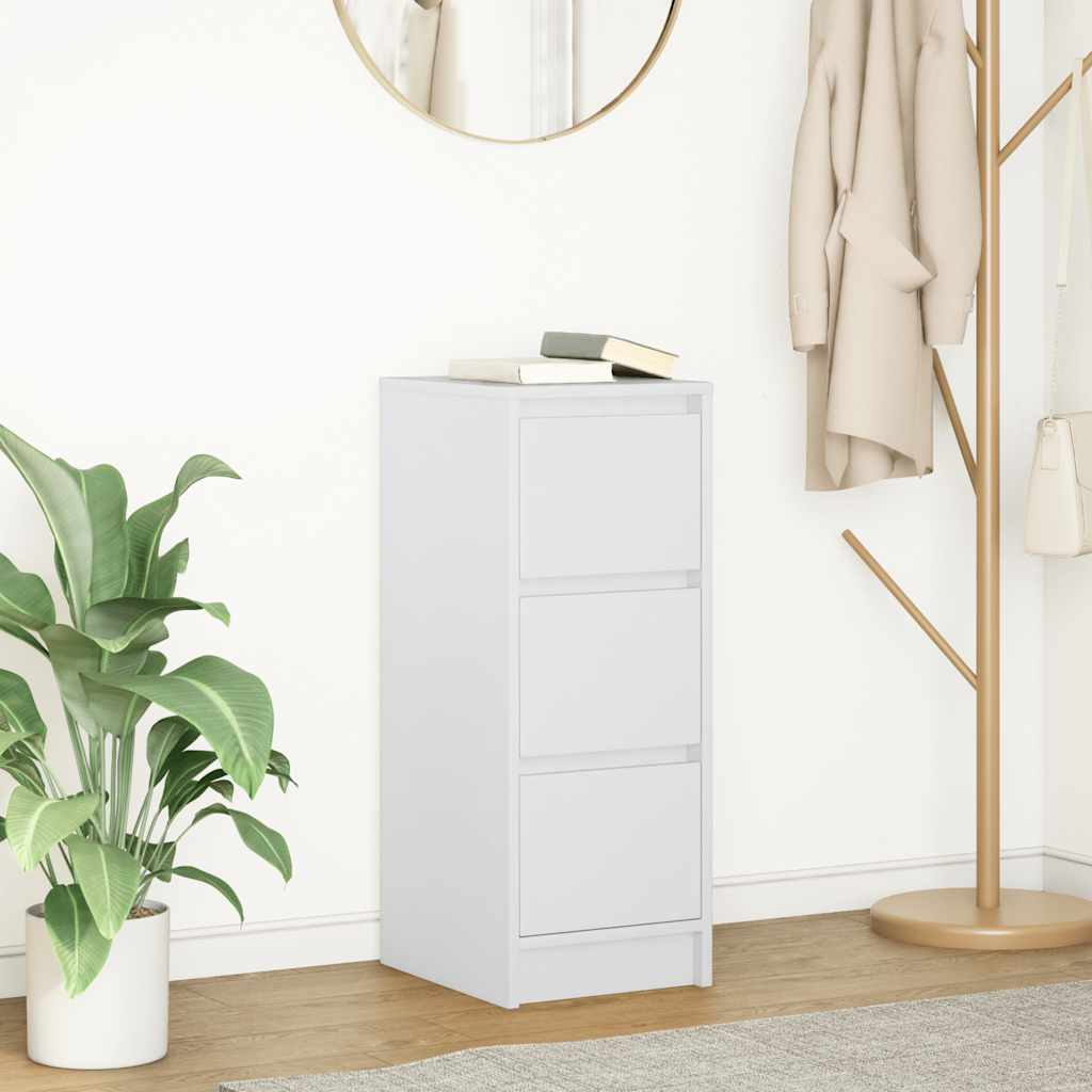Dressoir 29,5x34x76 cm spaanplaat wit is nu te koop bij PeponiXL, paradijselijk wonen!