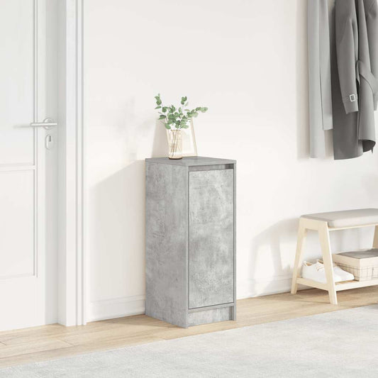Schoenenkast 29,5x34x76 cm bewerkt hout betongrijs is nu te koop bij PeponiXL, paradijselijk wonen!