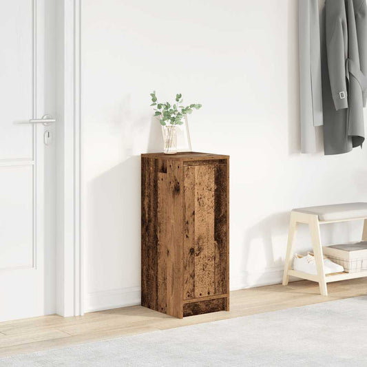 Schoenenkast 29,5x34x76 cm bewerkt hout oud houtkleurig is nu te koop bij PeponiXL, paradijselijk wonen!