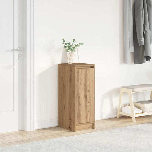 Schoenenkast 29,5x34x76 cm bewerkt hout artisanaal eikenkleur is nu te koop bij PeponiXL, paradijselijk wonen!