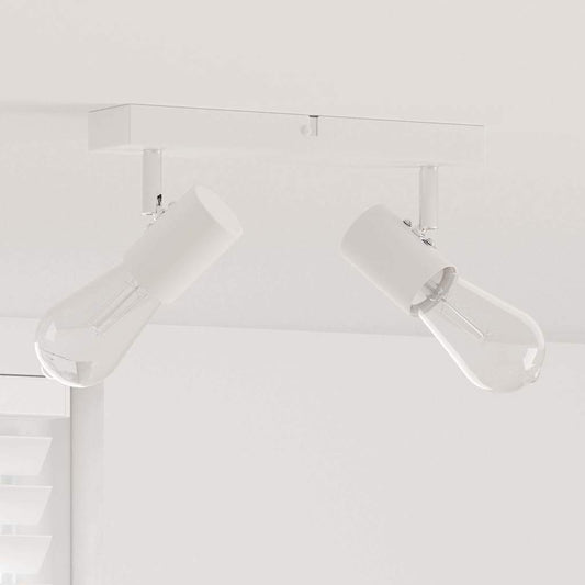Plafondspot met schijnwerpers Wit 26 x 6,5 x 11,5 cm Metaal is nu te koop bij PeponiXL, paradijselijk wonen!