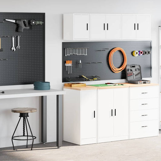 Garagekasten 2 st spaanplaat wit is nu te koop bij PeponiXL, paradijselijk wonen!