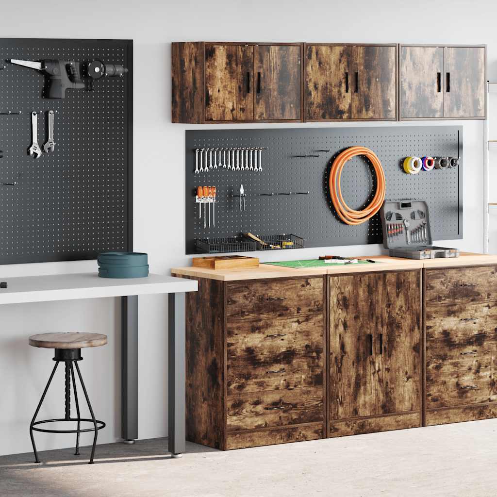 Garagekasten 2 st Spaanplaat gerookt eiken is nu te koop bij PeponiXL, paradijselijk wonen!