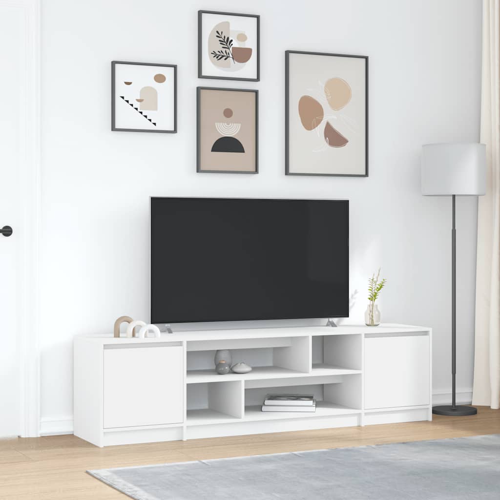 Tv-meubel 188,5x41x50 cm spaanplaat wit is nu te koop bij PeponiXL, paradijselijk wonen!