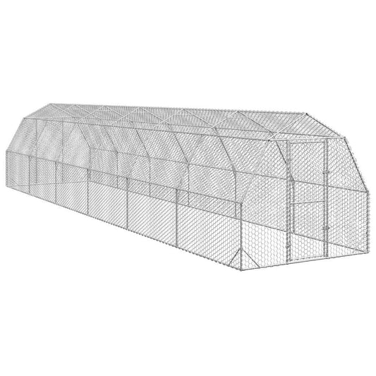 Kippenren 2,5x12x2,25 m gegalvaniseerd staal is nu te koop bij PeponiXL, paradijselijk wonen!