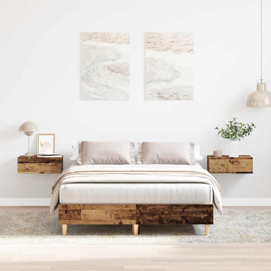 Bedframe zonder matras 120x200 cm spaanplaat bewerkt hout is nu te koop bij PeponiXL, paradijselijk wonen!