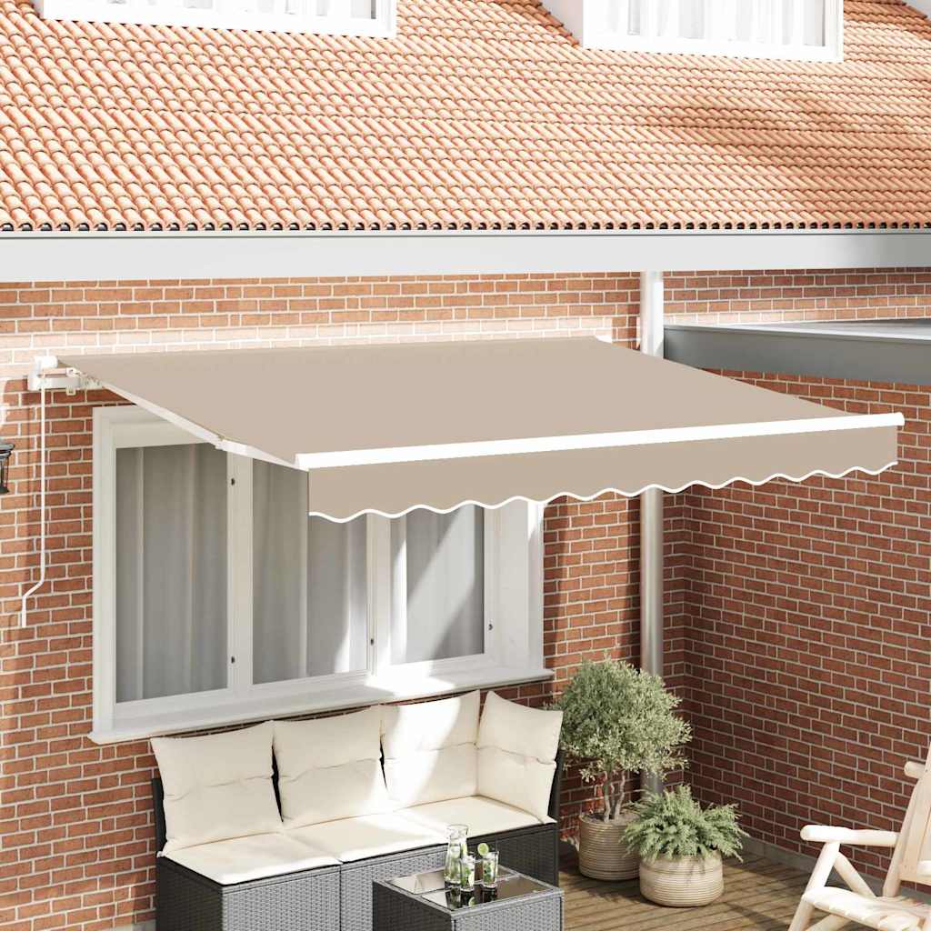Vervangingsdoek voor zonnescherm Beige 3 x 2,5 m Polyester is nu te koop bij PeponiXL, paradijselijk wonen!