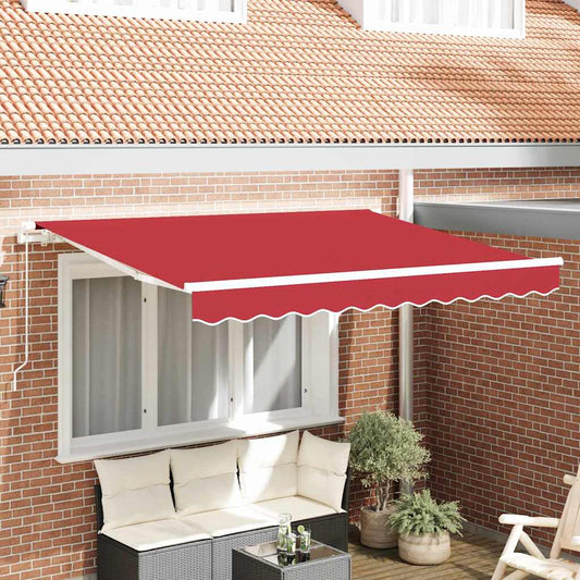 vidaXL Vervangingsdoek voor zonnescherm Rood 330 x 245 cm Polyester