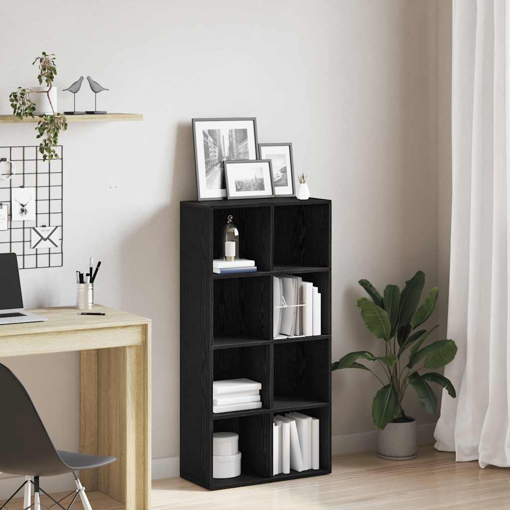 Boekenkast Zwart Eiken 66x30x130 cm Engineered Wood is nu te koop bij PeponiXL, paradijselijk wonen!