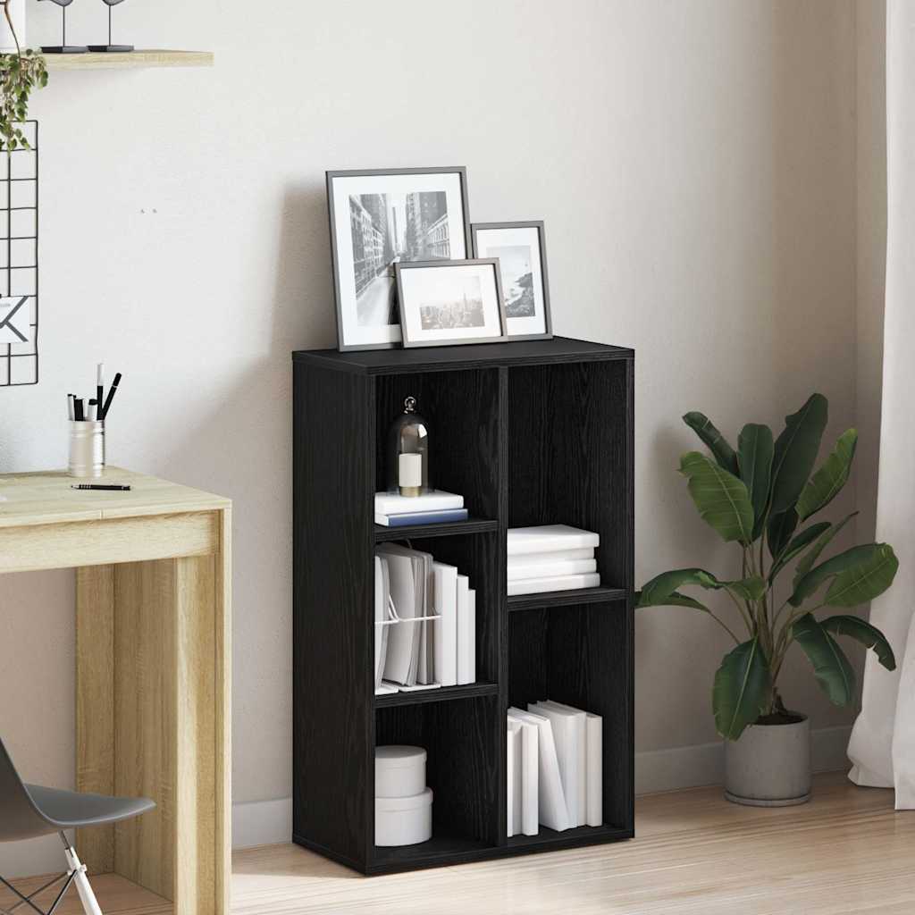 Boekenkast Zwart Eiken 50x25x80 cm Engineered Wood is nu te koop bij PeponiXL, paradijselijk wonen!