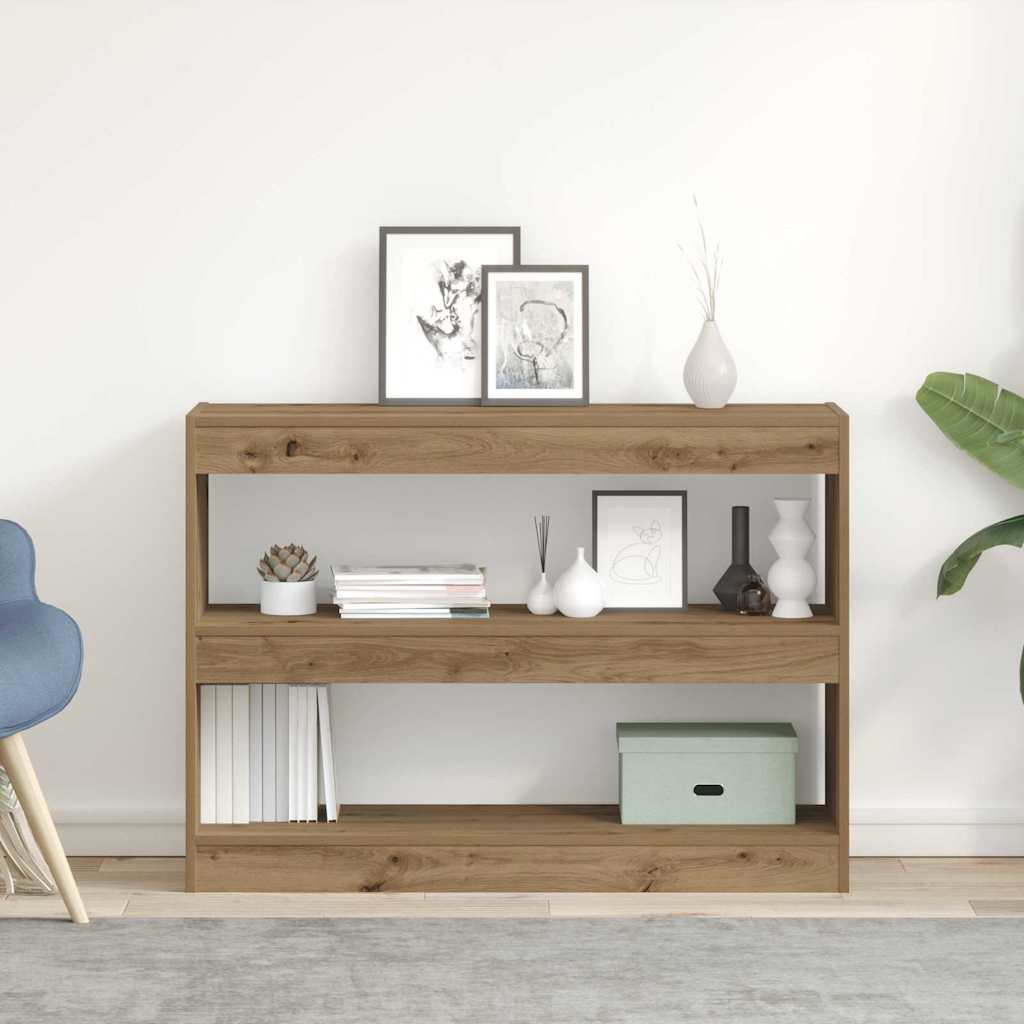 Boekenkast artisanaal eikenkleurig 100 x 30 x 72 cm is nu te koop bij PeponiXL, paradijselijk wonen!