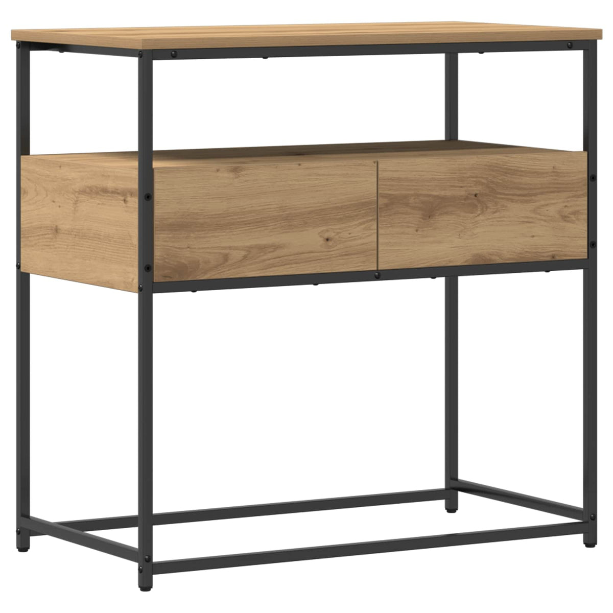 Wandtafel met lade Artisan Eiken 75 x 40 x 75 cm Bewerkt hout is nu te koop bij PeponiXL, paradijselijk wonen!