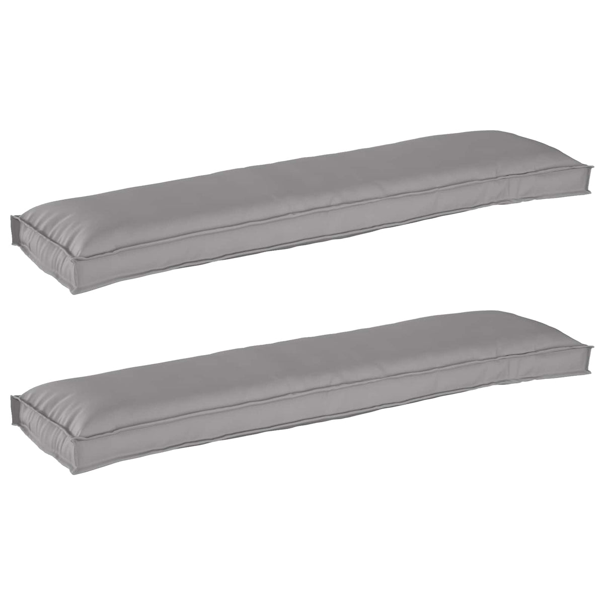 Pallet Kussen Set 2 pcs Grijs 150 x 40 x 8 cm Oxford Stof is nu te koop bij PeponiXL, paradijselijk wonen!
