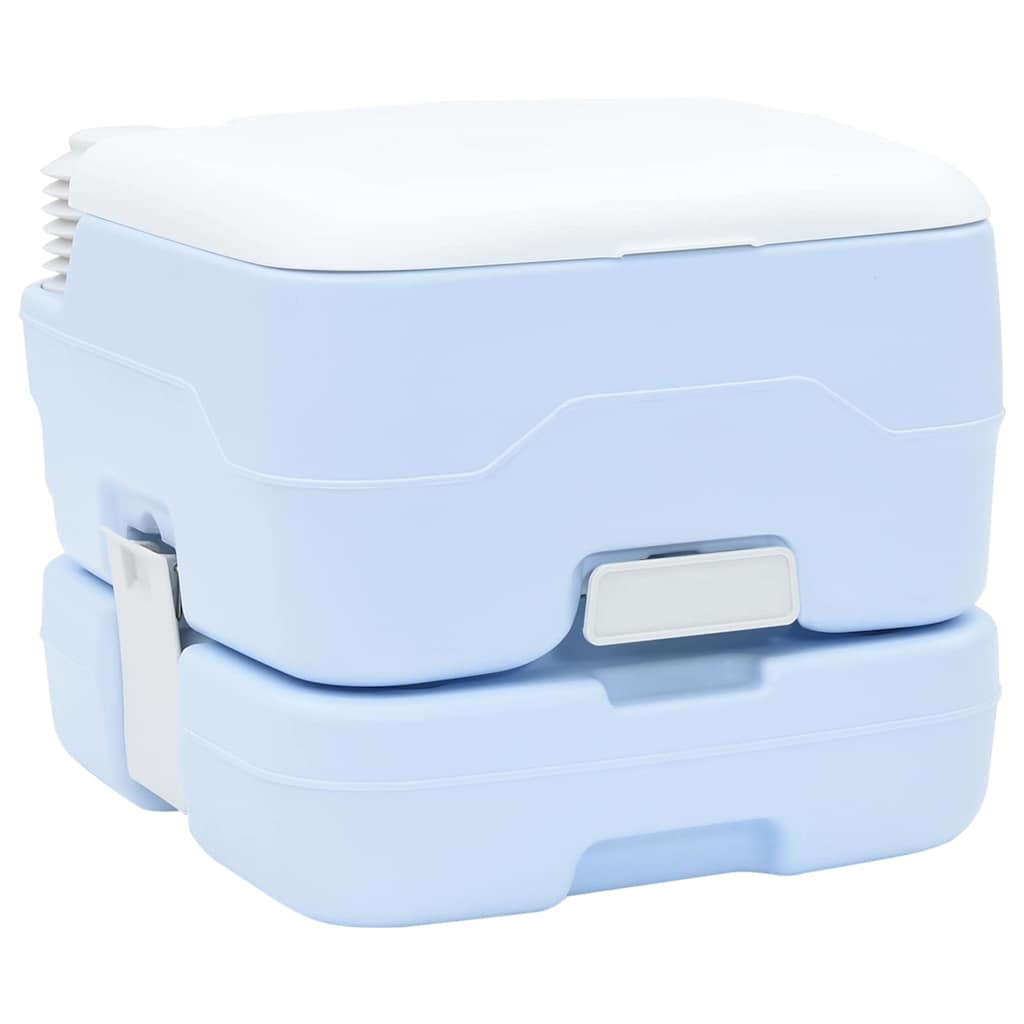 Camping Toilet Lichtblauw en Wit 41,5 x 36,5 x 30 cm Polyetheen is nu te koop bij PeponiXL, paradijselijk wonen!