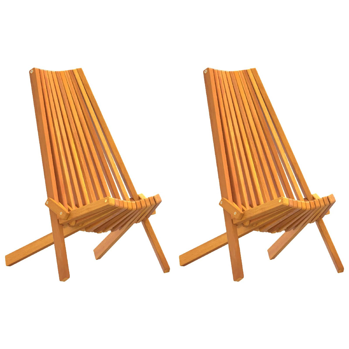Stoel 2 pcs Bruin 69 x 56 x 84 cm Massief Acaciahout is nu te koop bij PeponiXL, paradijselijk wonen!