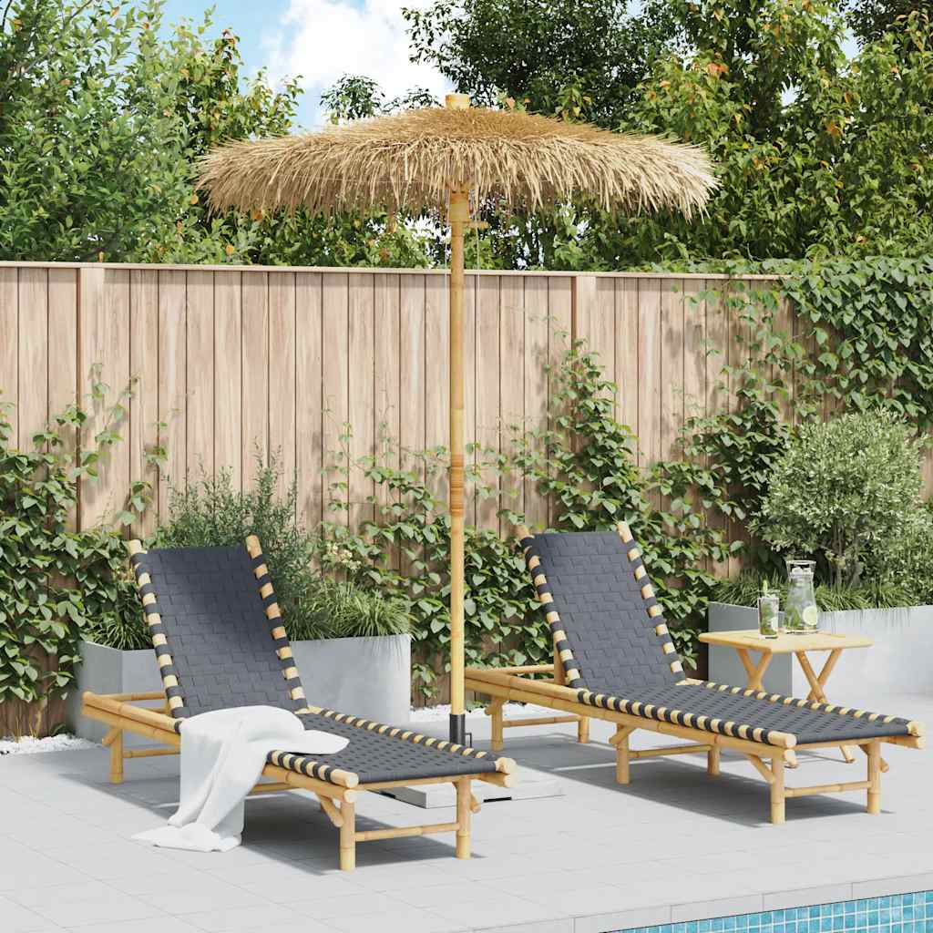 Tiki Paraplu met Bananenblad Luifel 180 cm Bamboe is nu te koop bij PeponiXL, paradijselijk wonen!