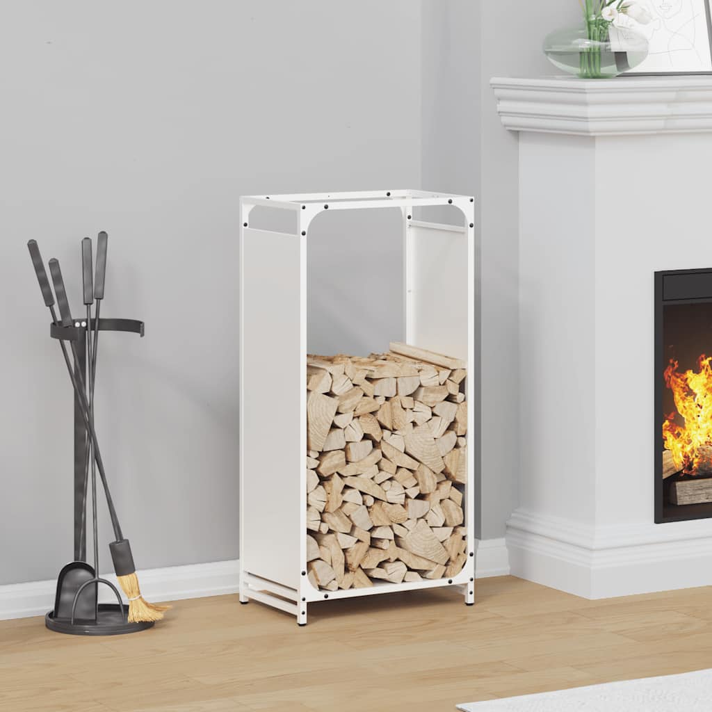 Brandhoutrek 44x28x90 cm koudgewalst staal wit is nu te koop bij PeponiXL, paradijselijk wonen!