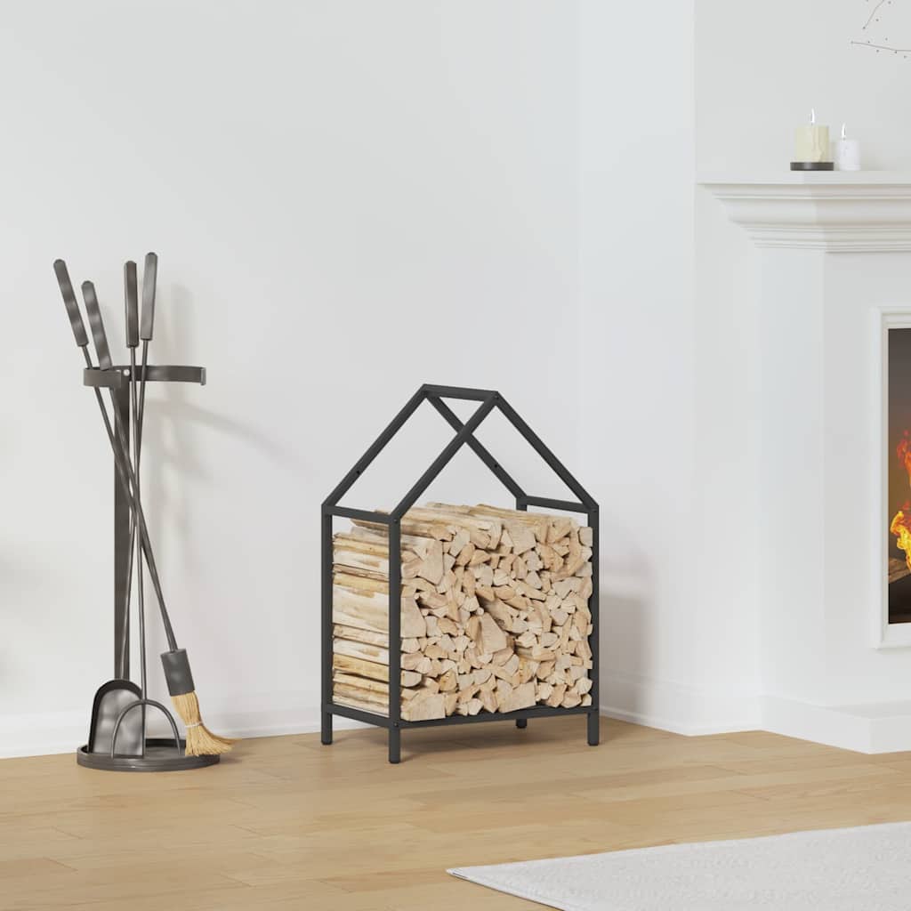 Brandhoutrek 40x25x60 cm koudgewalst staal zwart is nu te koop bij PeponiXL, paradijselijk wonen!