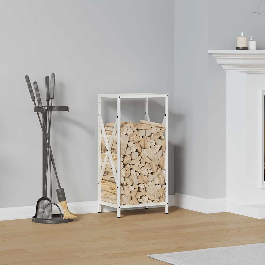 Brandhoutrek 34x25x70 cm koudgewalst staal wit is nu te koop bij PeponiXL, paradijselijk wonen!