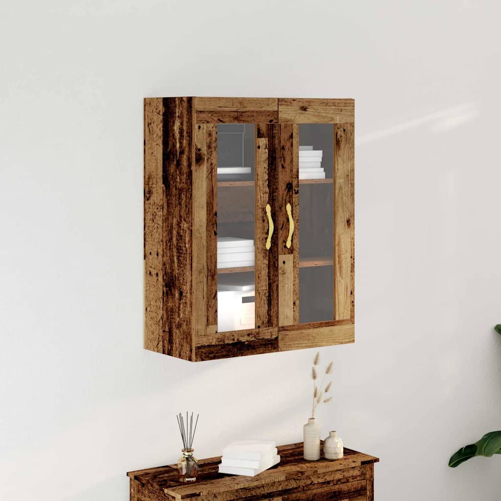 Wandkast Wandgemonteerd Oud Hout 69,5 x 34 x 90 cm Bewerkt hout is nu te koop bij PeponiXL, paradijselijk wonen!