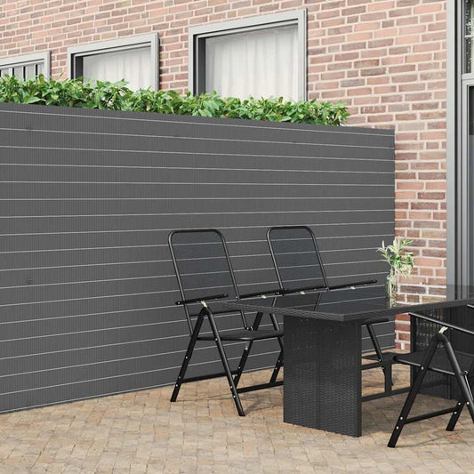 Tuinhek Dubbelzijdig Grijs 1,8x3 m PVC is nu te koop bij PeponiXL, paradijselijk wonen!