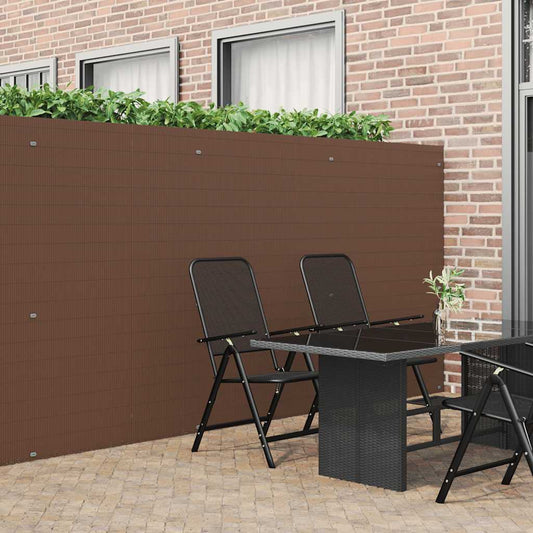 Tuinhek Dubbelzijdig Bruin 1,8x5 m PVC is nu te koop bij PeponiXL, paradijselijk wonen!