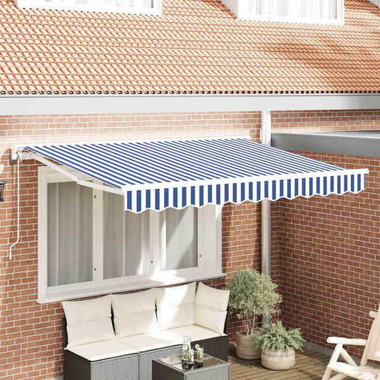 Zijde Frame Blauw en Wit 250 x 200 cm Polyester met PU-coating is nu te koop bij PeponiXL, paradijselijk wonen!