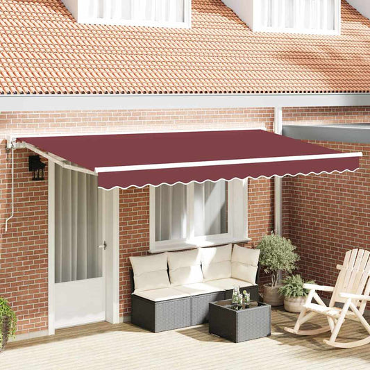 Zijde Frame Bordeauxrood 350 x 200 cm Polyester met PU-coating is nu te koop bij PeponiXL, paradijselijk wonen!