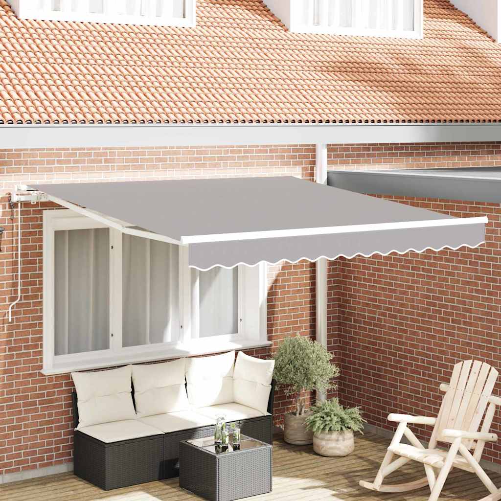 Elektrisch Uittrekbaar Zonnescherm Lichtgrijs 300 x 250 cm is nu te koop bij PeponiXL, paradijselijk wonen!