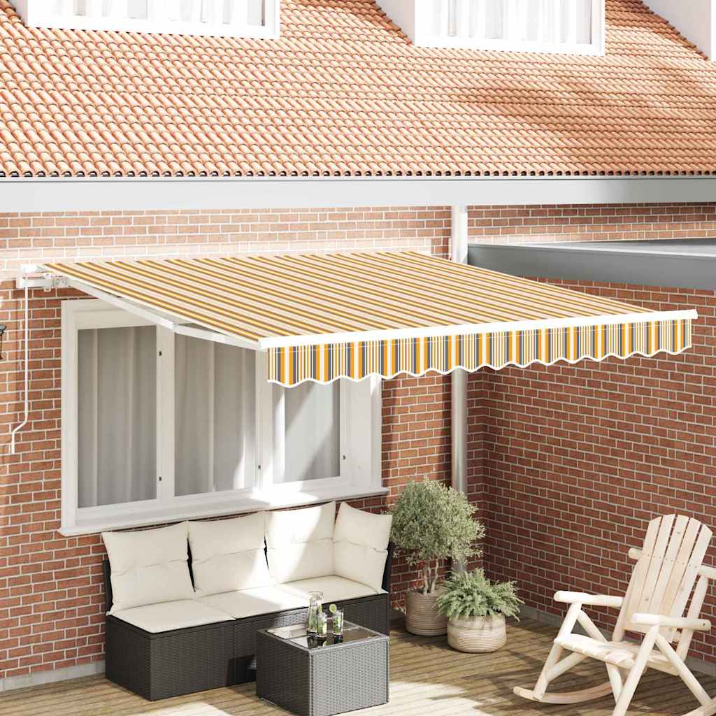 Inklapbaar Zonnescherm Multikleur 350 x 250 cm is nu te koop bij PeponiXL, paradijselijk wonen!