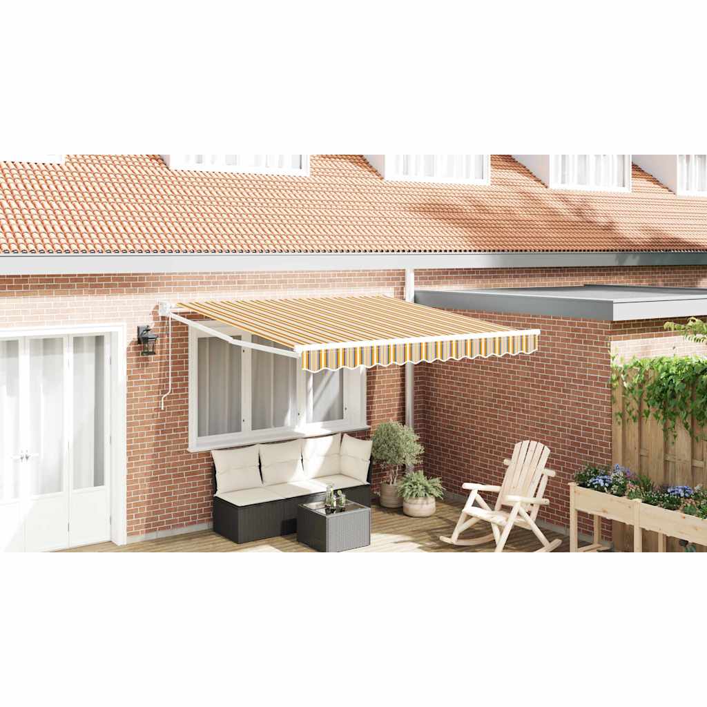 Inklapbaar Zonnescherm Multikleur 350 x 250 cm is nu te koop bij PeponiXL, paradijselijk wonen!