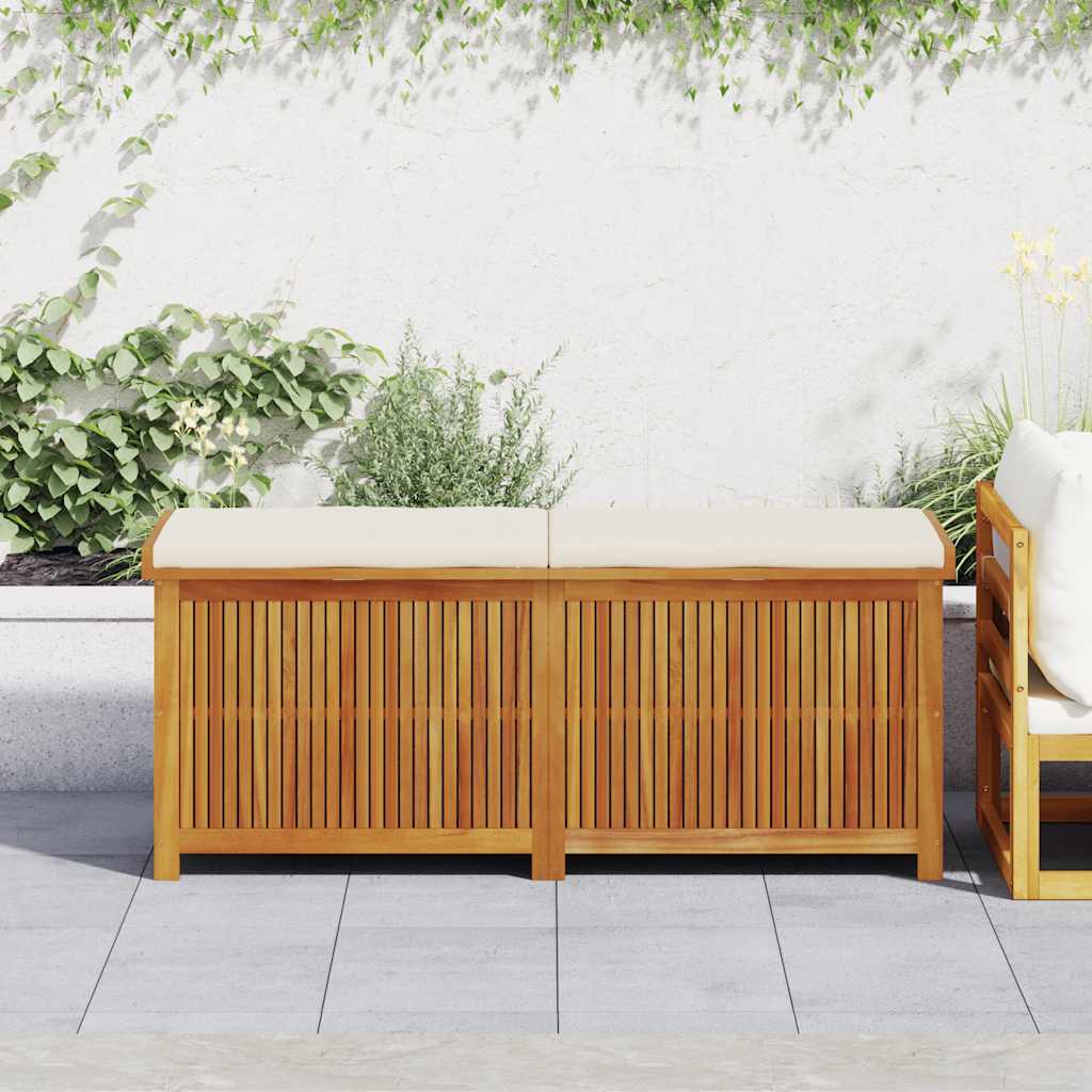 Kussenbox voor buiten 150x50x60,5 cm massief acaciahout is nu te koop bij PeponiXL, paradijselijk wonen!
