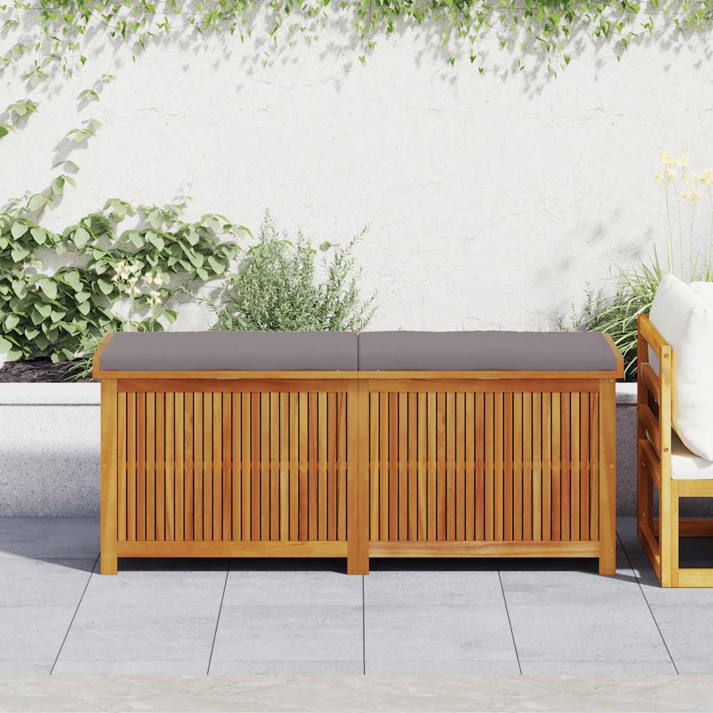 Kussenbox voor buiten 150x50x60,5 cm massief acaciahout is nu te koop bij PeponiXL, paradijselijk wonen!