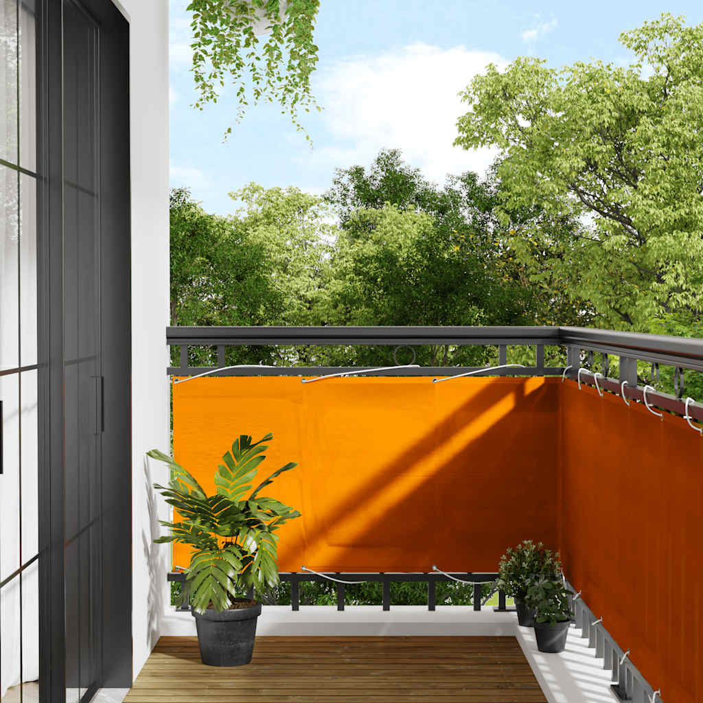 Balkonscherm Oranje 75x700 cm 100% Polyester Oxford is nu te koop bij PeponiXL, paradijselijk wonen!